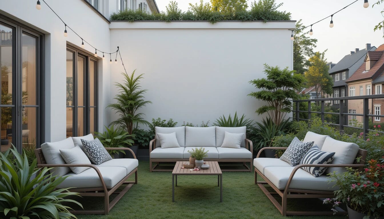 Scandinavian Balcony Garden